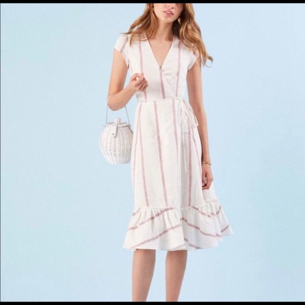 Reformation Apricot Dress in Red Licorice - XS
